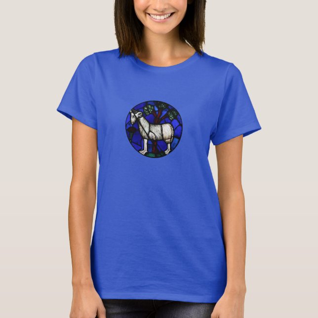 Camiseta Aries Zodiac StainGlass Notre-Dame de Paris Tee (Frente)