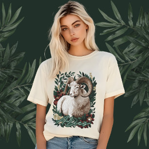 Camiseta Aries Zodiac, Terrestre, Astrologia Botânica