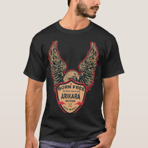 Camiseta Arikara Native Indian Nascer Freedom Eagle