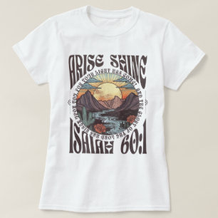 Camiseta Arise Shine Isaiah 60:1 Christian Vintage