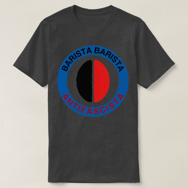 Camiseta arista Barista Antifascista 1 (Frente do Design)