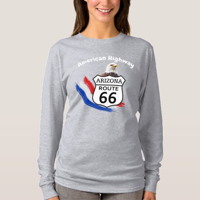 Camiseta Arizona 66 American Highway (Frente)