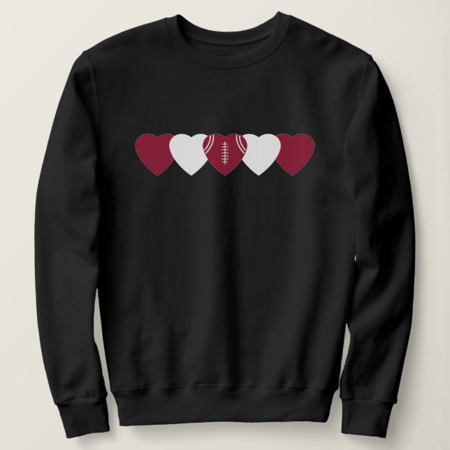 Camiseta Arizona Cardinals Heart Dark (Frente do Design)