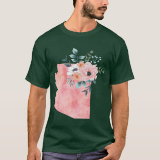 Camiseta Arizona Cor Flórida Flórida Rosa Sobredimensionada