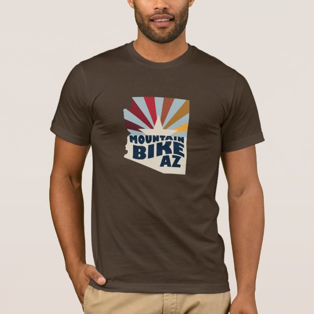Camiseta Arizona de bicicleta de montanha (Frente)