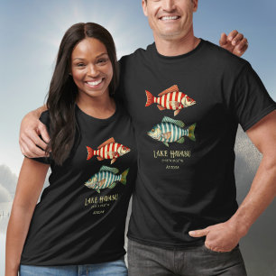 Camiseta Arizona de peixes náuticos do Lago Havasu