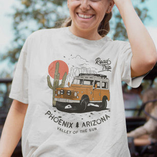 Camiseta Arizona Desert Sunset Road Trip Cactus Phoenix