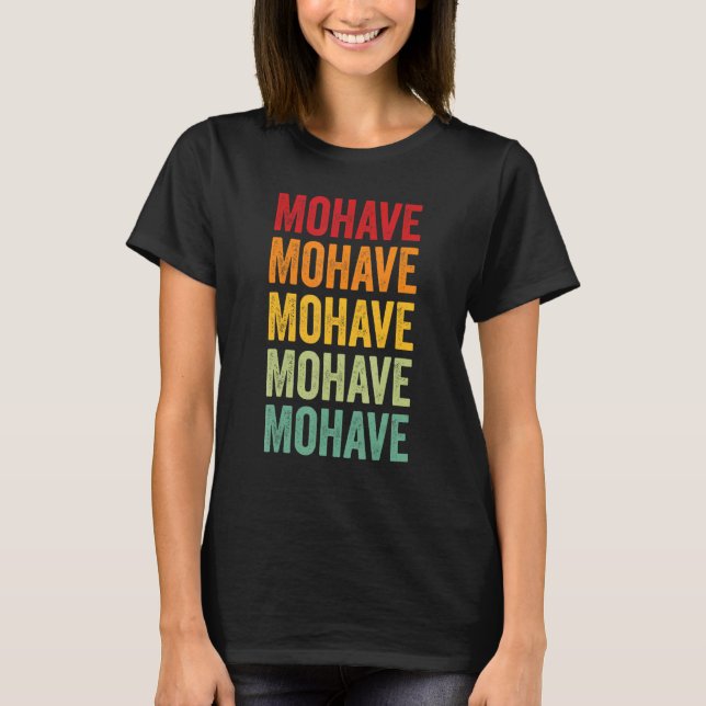 Camiseta Arizona do Condado de Mohave Design de texto Arco- (Frente)