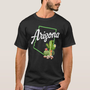 Camiseta Arizona do Estado do Orgulho Mapear a Arizona de V