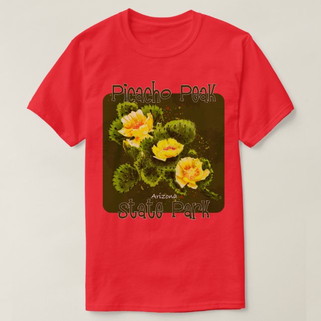 Camiseta Arizona do Parque Estadual Picacho Pico (Frente do Design)