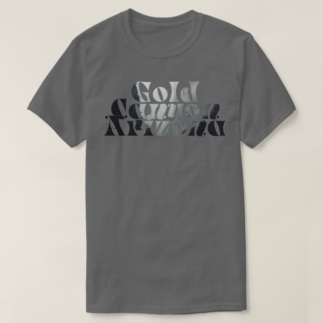 Camiseta Arizona Dourada de Canyon (Frente do Design)