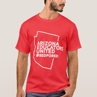Camiseta Arizona educators united teachers strike red for e