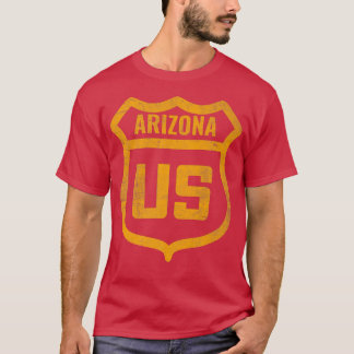 Camiseta Arizona - Estrada dos EUA com enxerto de pele em p