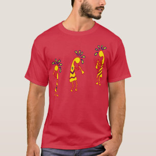 Camiseta Arizona Kokopelli Coloridos De Flutos Tribais Colo