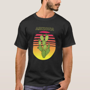 Camiseta Arizona Ortografia Saída Cactus Sunset Design