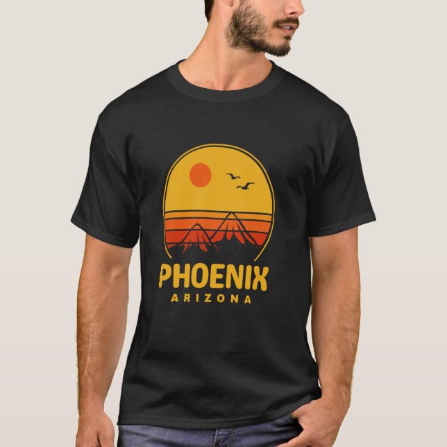 Camiseta Arizona Phoenix AZ Cactus Desert Mounts Retro S (Frente)