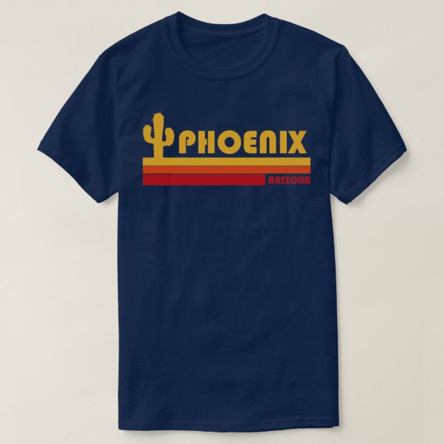 Camiseta Arizona Phoenix retrô (Frente do Design)