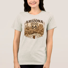Camiseta Arizona Red Rock Canyon Saguaro Pôr do Sol Sépia R