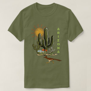 Camiseta Arizona Roadrunner Desert Cactus