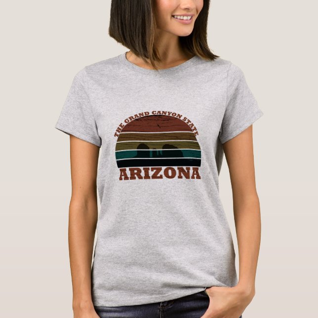 Camiseta Arizona sedona Grand canyon — retro paisagístico (Frente)