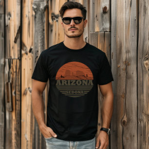Camiseta arizona sedona vintage pôr do sol paisagem az