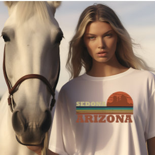 Camiseta arizona sedona vintage pôr do sol paisagem az