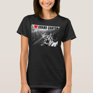 Camiseta Arizona Surpresa de Gato Assustado Selfie I Love G