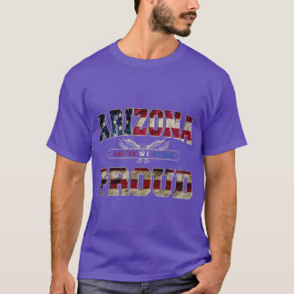 Camiseta Arizona Unidos Nós Orgulhosamente Forte Desenho In