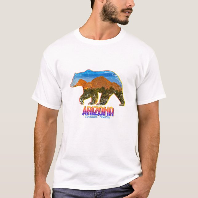Camiseta Arizona Urso Selvagem Camelback (Frente)