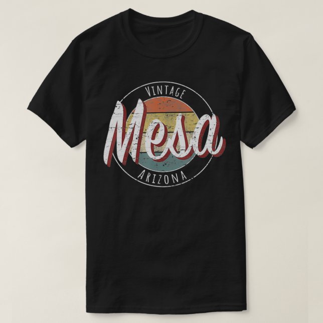 Camiseta Arizona Vintage Mesa (Frente do Design)