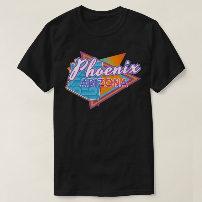 Camiseta Arizona Vintage Retro Thback Phoenix (Frente do Design)