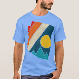 Camiseta Arizona Vintage State Map Mountain Hiker Camping