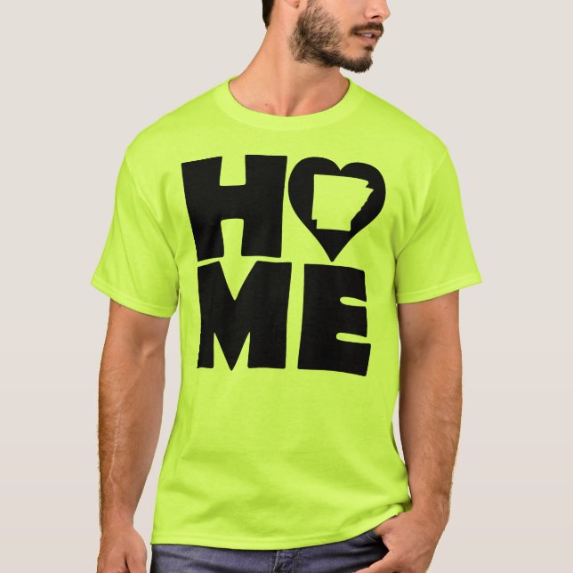 Camiseta Arkansas Home Heart State Tees (Frente)