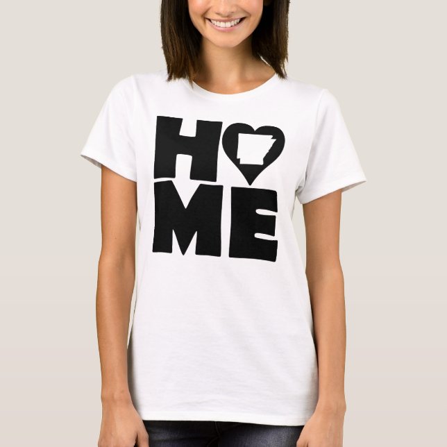 Camiseta Arkansas Home Heart State Tees (Frente)