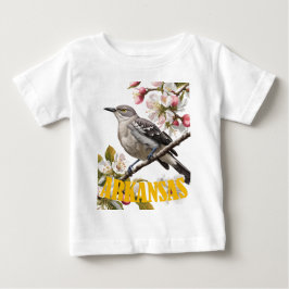 Camiseta Arkansas Northern Mockingbird Surrounded by Apple 