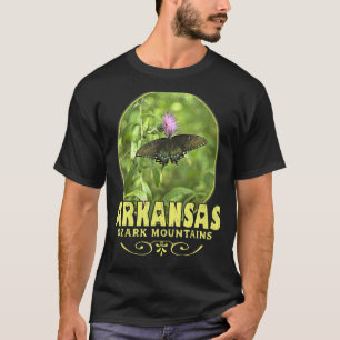Camiseta Arkansas Ozark Montanhas Swallowtail Borboleta Nat