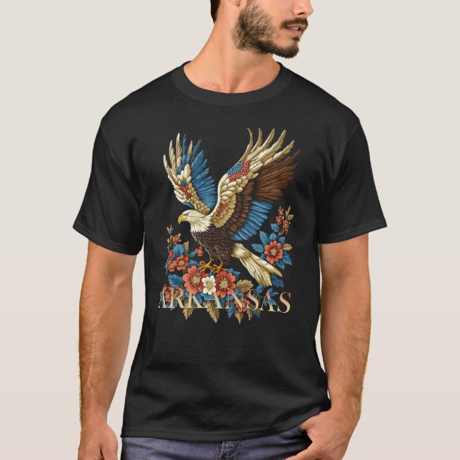 Camiseta Arkansas Pride Eagle Design (Frente)