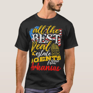 Camiseta Arkansas Real Estate Agents American Flag Arkansan