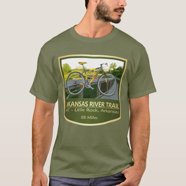 Camiseta Arkansas River Trail (bicicleta2) (Frente)