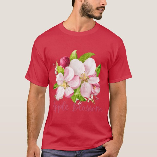 Camiseta Arkansas State Apple Blossom Flower Watercolor Sti (Frente)