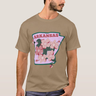Camiseta Arkansas State Apple Blossom Flower Watercolor Sti
