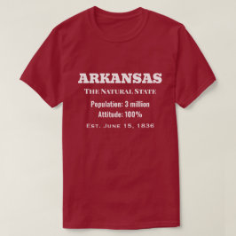 Camiseta Arkansas: The Natural State