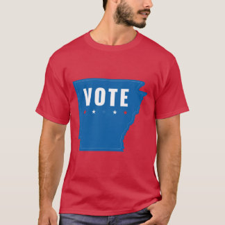Camiseta Arkansas vota Patriotismo Democrático Azul