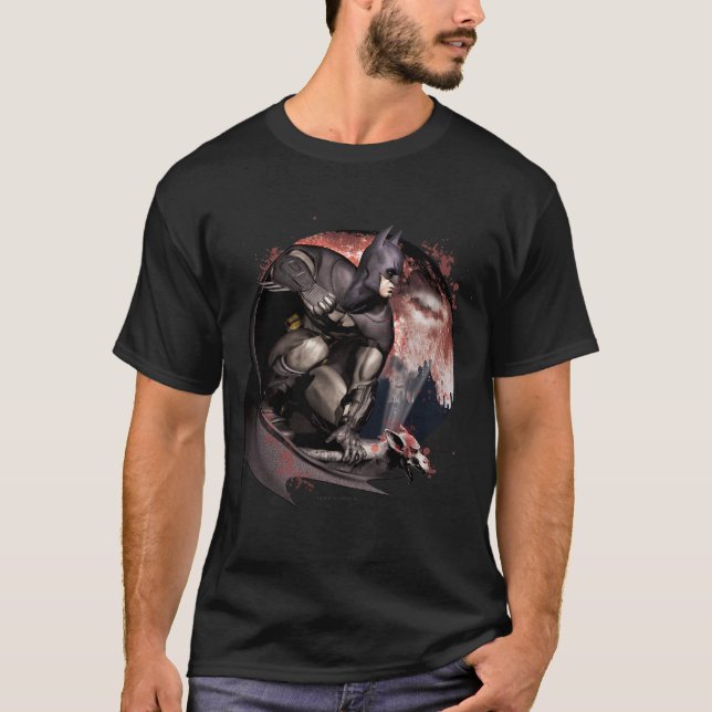 Camiseta Arkham City Batman Moon (Frente)