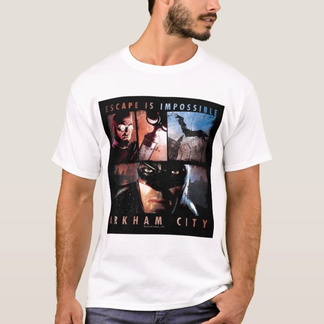 Camiseta Arkham City Escape é impossível (Frente)