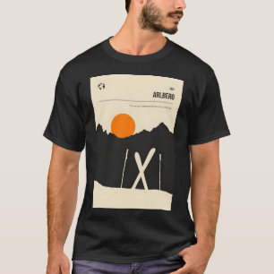 Camiseta Arlberg Áustria Tirol Tirol Ski Snowboard Viagem P