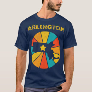 Camiseta Arlington Massachusetts Vintage angustiou Souveni