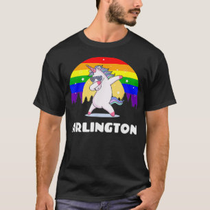 Camiseta Arlington Texas LGBTQ Orgulho gay Rainbow