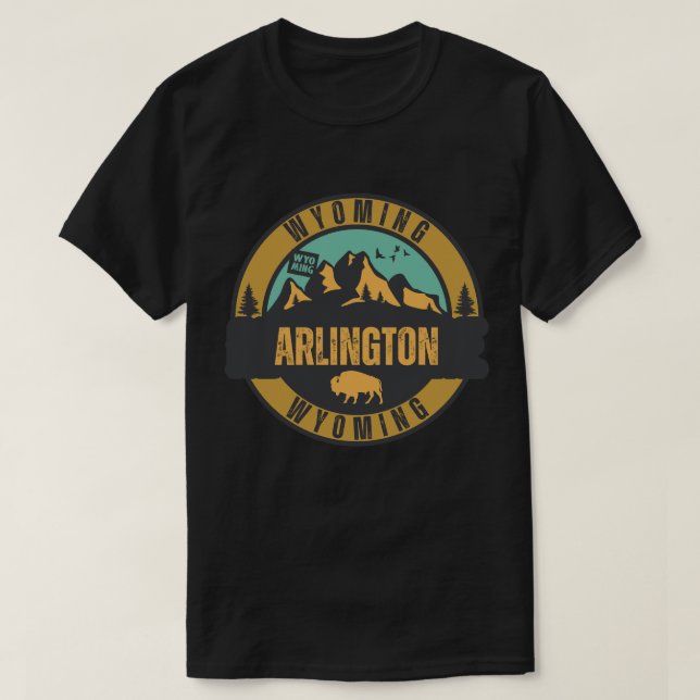 Camiseta Arlington, Wyoming (Frente do Design)