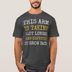 Camiseta Arm Amputee Engraçado Humor Prosestético Amputação